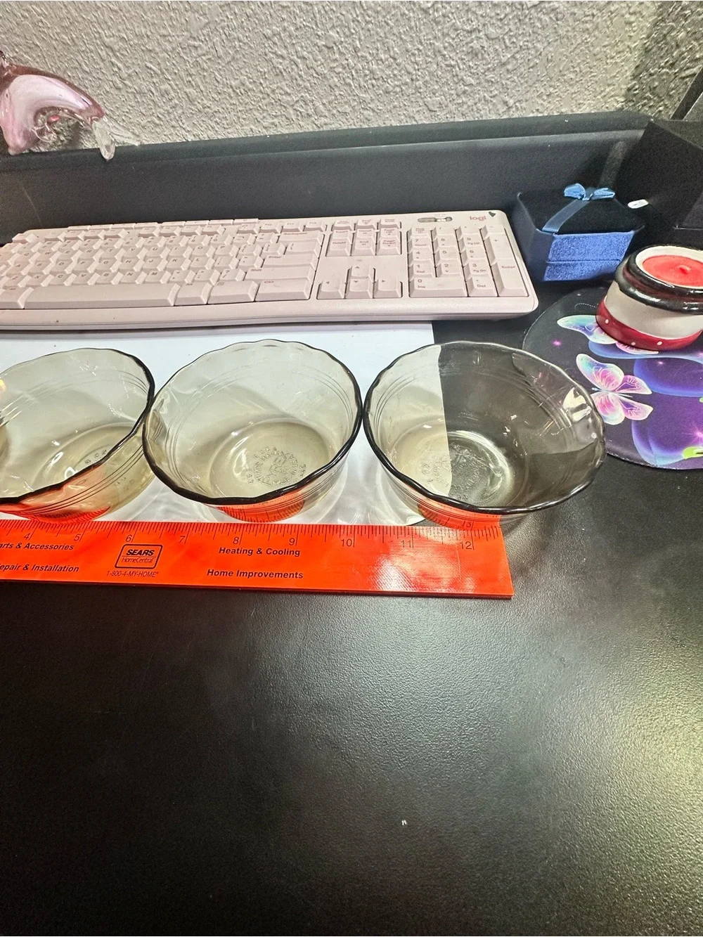 Pyrex Amber Glass Bowls Set of 4